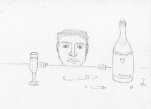 dessin-rev Non, c'est pas vrai !! Moi, je ne bois pas d'alcool !!
