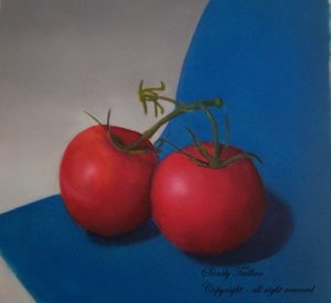 exercice de peinture sur les tomates