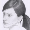 Portrait au crayon de stéphanie