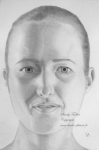portrait de Anna au crayon graphite