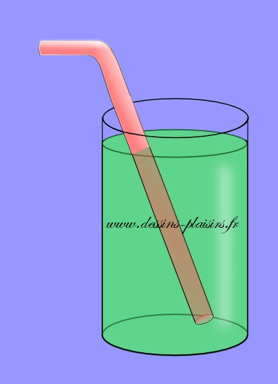 verre sur un fond bleu violet