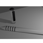 stylo 2 modélisé avec Blender