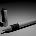 Stylo 1 modélisé avec Blender